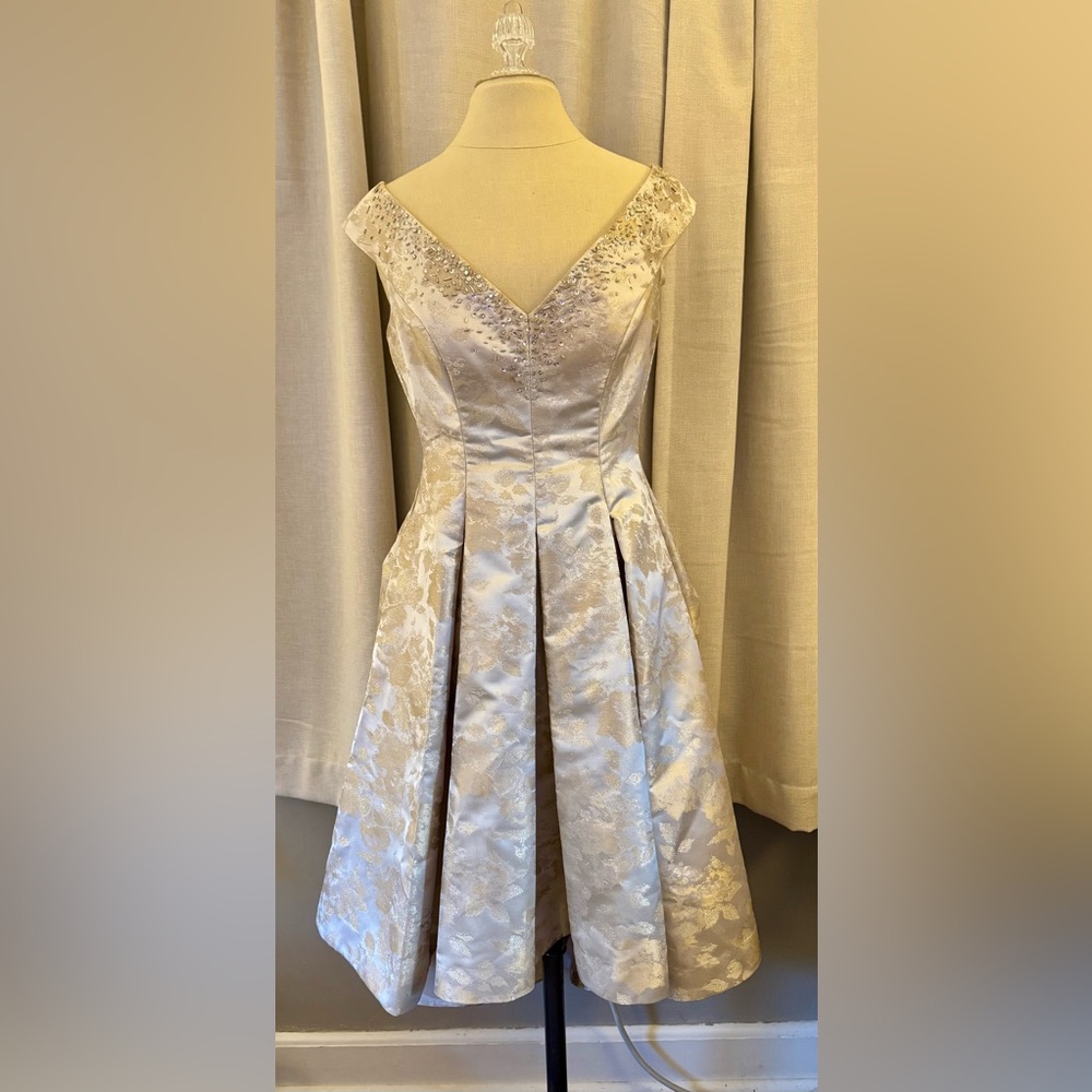 ELIZA J Off the Shoulder High/Low Gown